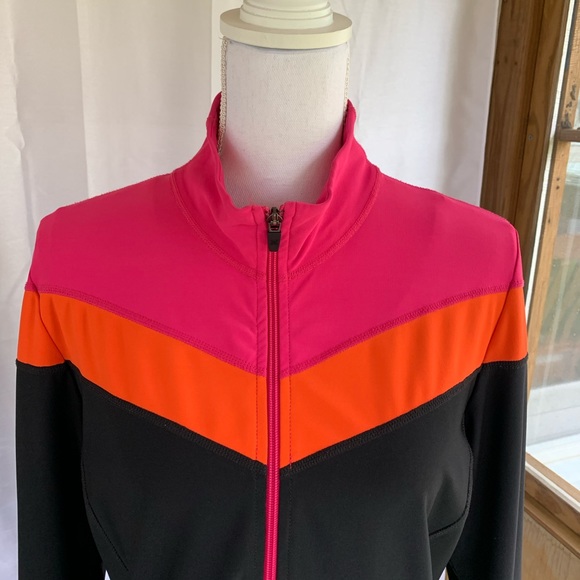 Xersion Women's Jacket - Black, Pink, and Orange - Picture 3 of 7